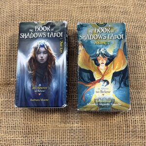 The Book Of Shadows Tarot v1 & v2 "As Above So Below" Barbara Moore Complete